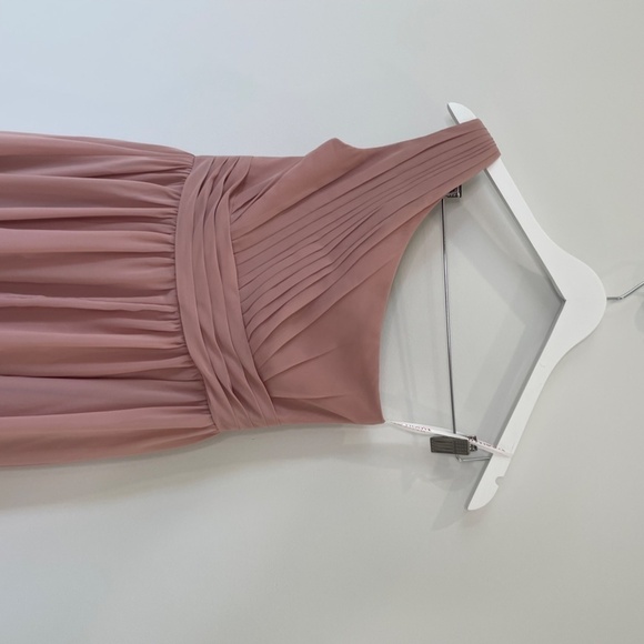 A-Line One-Shoulder Asymmetrical Bridesmaid Dress - Picture 8 of 11